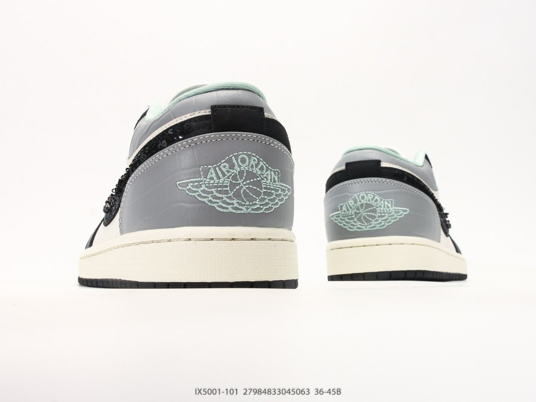 Jordan Air Jordan 1 Low Black Grey White Casual Sneaker view