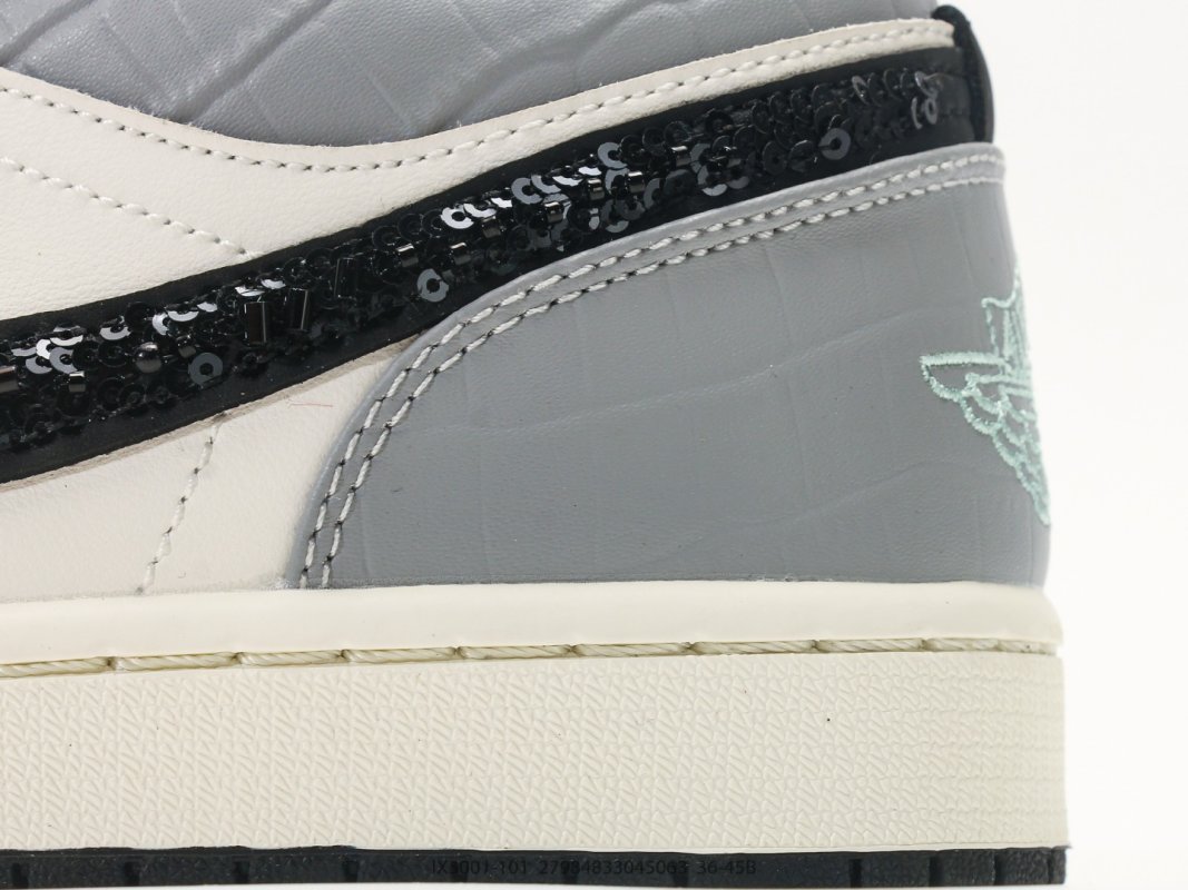 Jordan Air Jordan 1 Low Black Grey White Casual Sneaker view