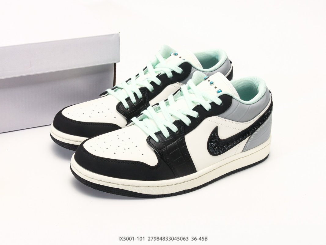 Jordan Air Jordan 1 Low Black Grey White Casual Sneaker view