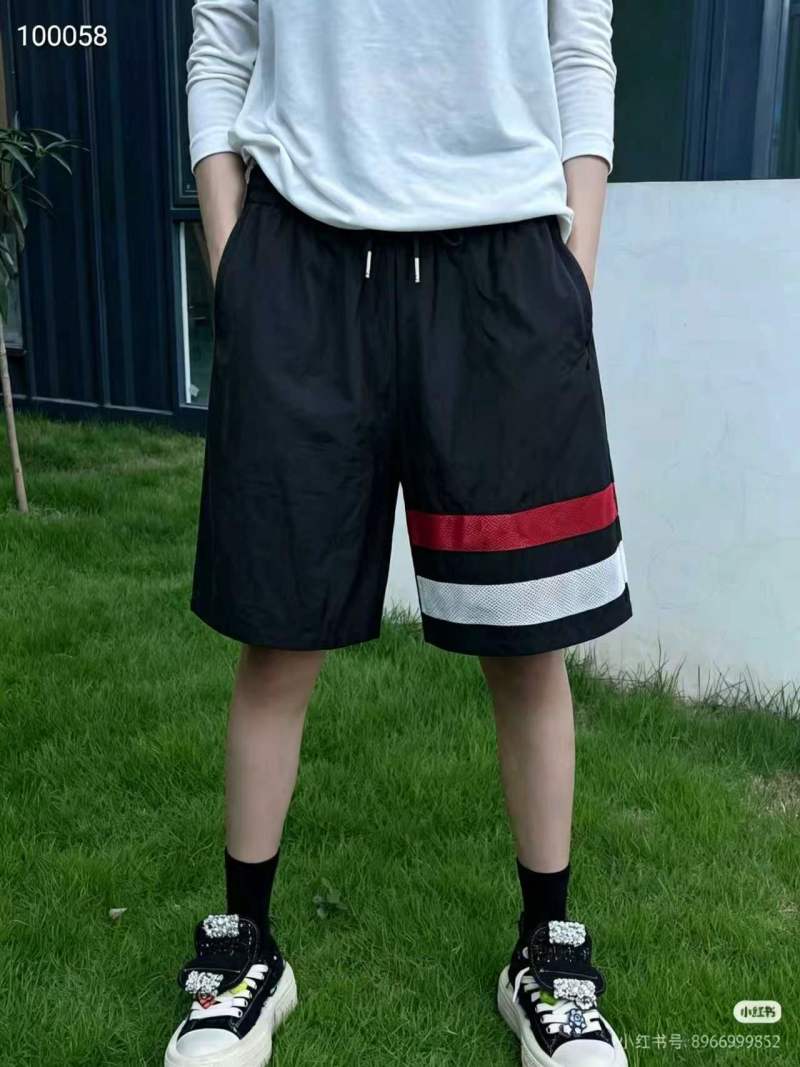 Thom Browne 26SS Red White Blue Stripe Beach Shorts view