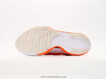 Brooks Hyperion Elite 5 Orange White Running Shoe Rep view 4