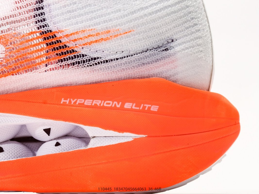 Brooks Hyperion Elite 5 Orange White Running Shoe Rep view