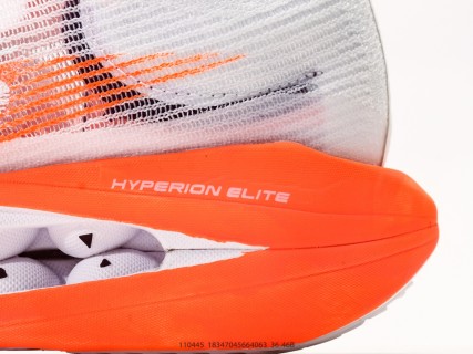 Brooks Hyperion Elite 5 Orange White Running Shoe Rep view 7