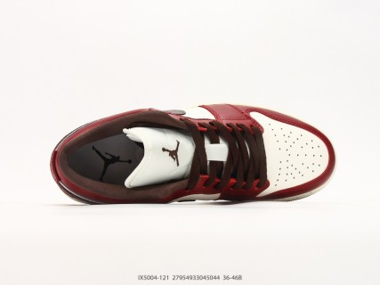 Jordan Air Jordan 1 Low Burgundy Black Cream Retro view 3
