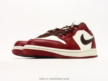 Jordan Air Jordan 1 Low Burgundy Black Cream Retro view 5