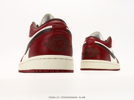 Jordan Air Jordan 1 Low Burgundy Black Cream Retro view 6