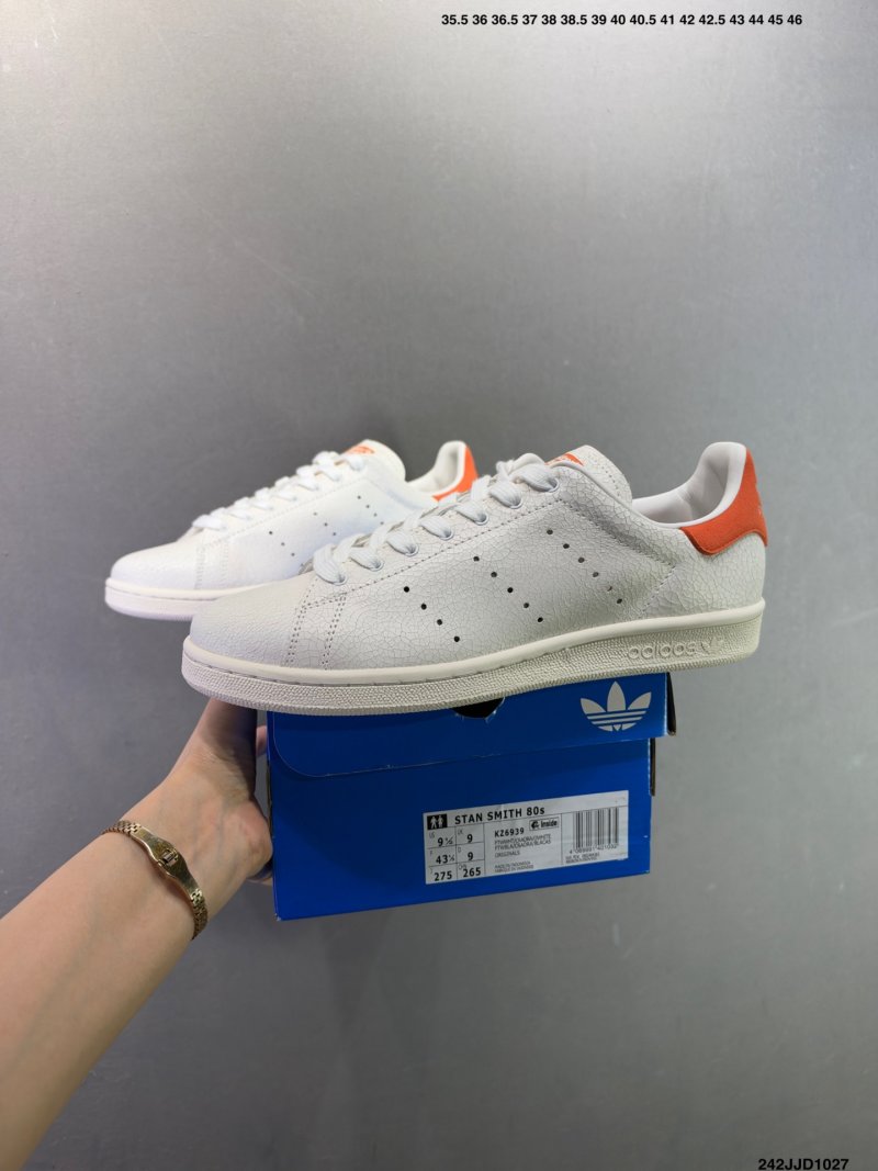 Adidas Stan Smith 80s Classic White Red Retro Sneaker view
