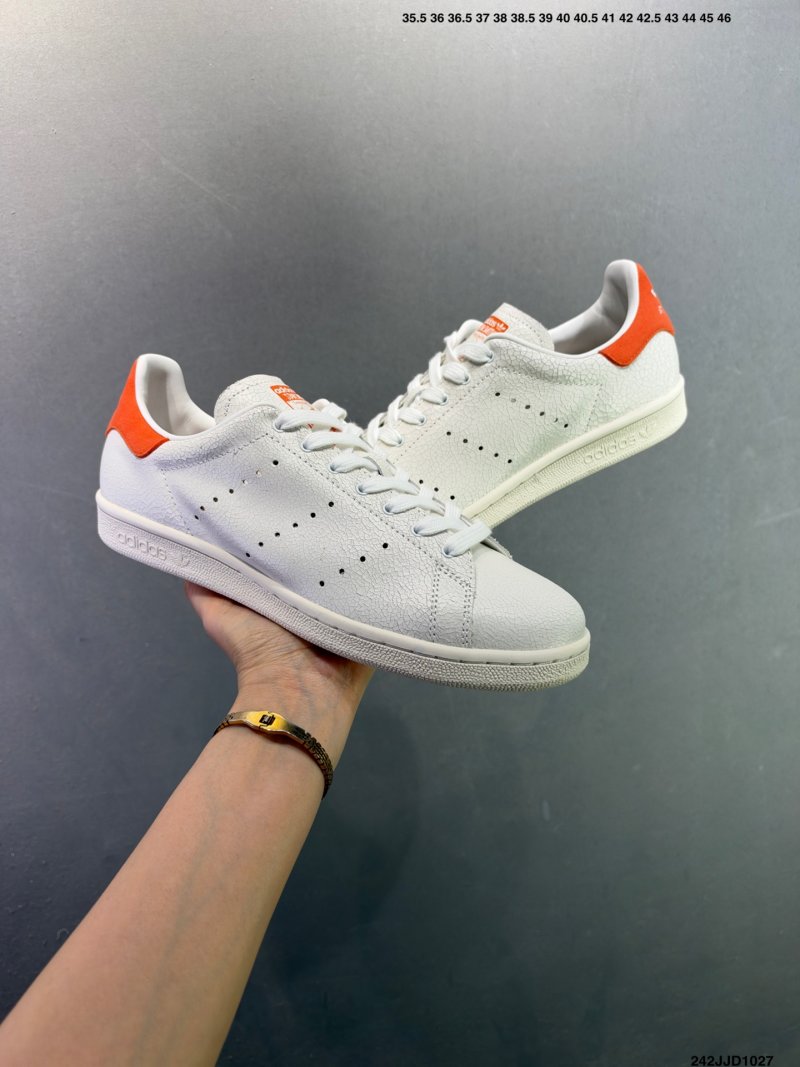 Adidas Stan Smith 80s Classic White Red Retro Sneaker view