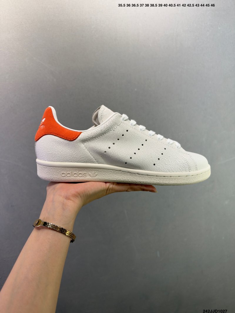 Adidas Stan Smith 80s Classic White Red Retro Sneaker view