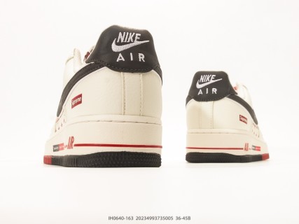 Nike Air Force 1 Low Collaboration Cream Black Red view 6