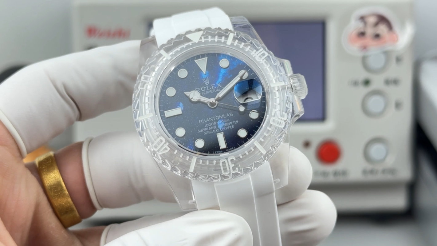 Rolex Submariner Crystal Clear PMMA Transparent Rep Watch 40mm