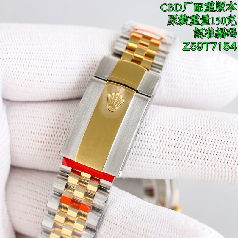 Rolex Datejust 41 Two-Tone Gold Champagne Dial Replica view