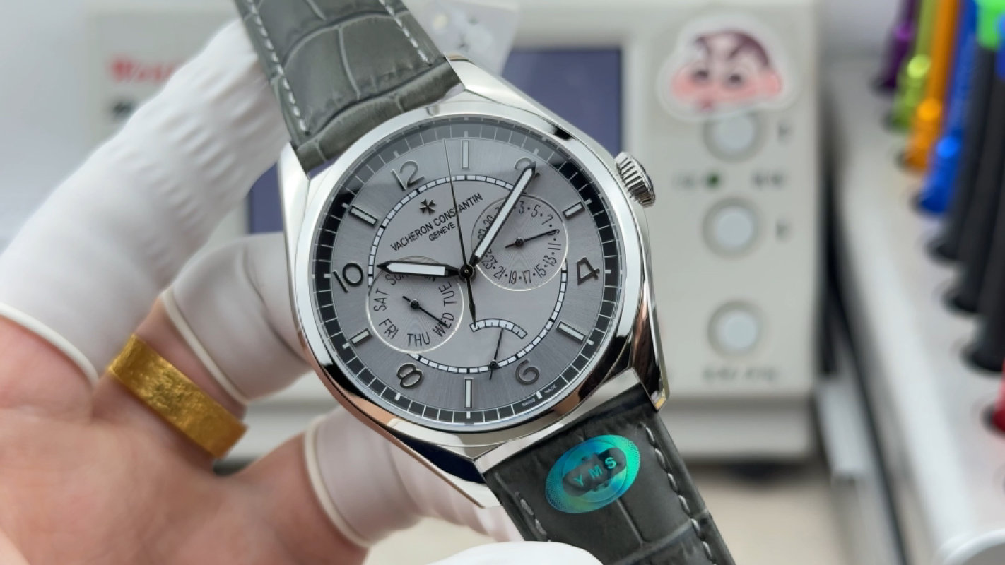 Vacheron Constantin Fiftysix Chronograph Grey Dial Replica Watch