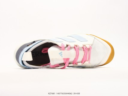 Adidas Terrex Daroga 25 White Blue Yellow Hiking Shoe view 3