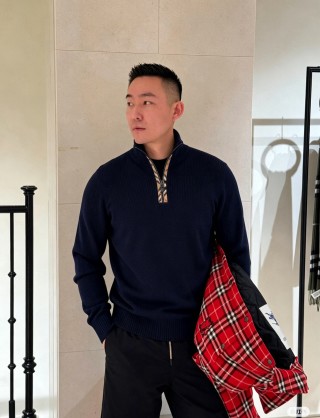 Nike Sportswear Navy Half-Zip Fleece Pullover