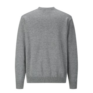 Loewe 23FW Small Embroidered Crew Neck Sweater Gray view 2