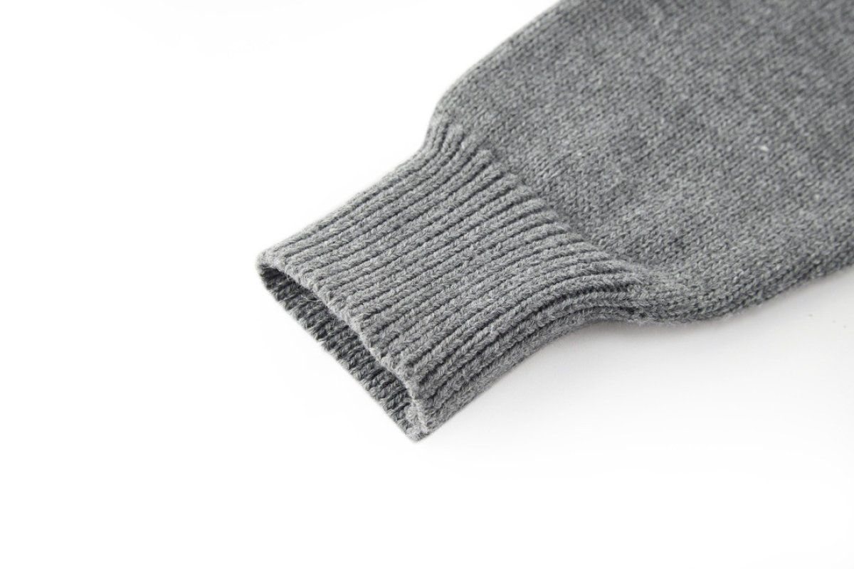 Loewe 23FW Small Embroidered Crew Neck Sweater Gray view