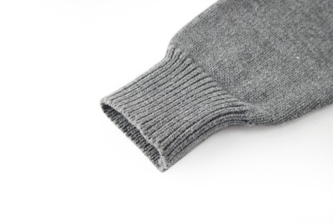 Loewe 23FW Small Embroidered Crew Neck Sweater Gray view 6