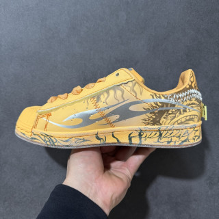 Adidas Superstar II Hellstar Yellow Flame Shell Toe UA view 3