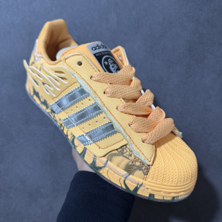 Adidas Superstar II Hellstar Yellow Flame Shell Toe UA view 4