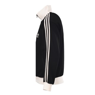Adidas Originals Trefoil Logo Waffle Track Jacket Black Cream view 2