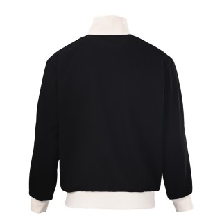 Adidas Originals Trefoil Logo Waffle Track Jacket Black Cream view 3