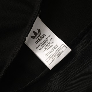 Adidas Originals Trefoil Logo Waffle Track Jacket Black Cream view 9