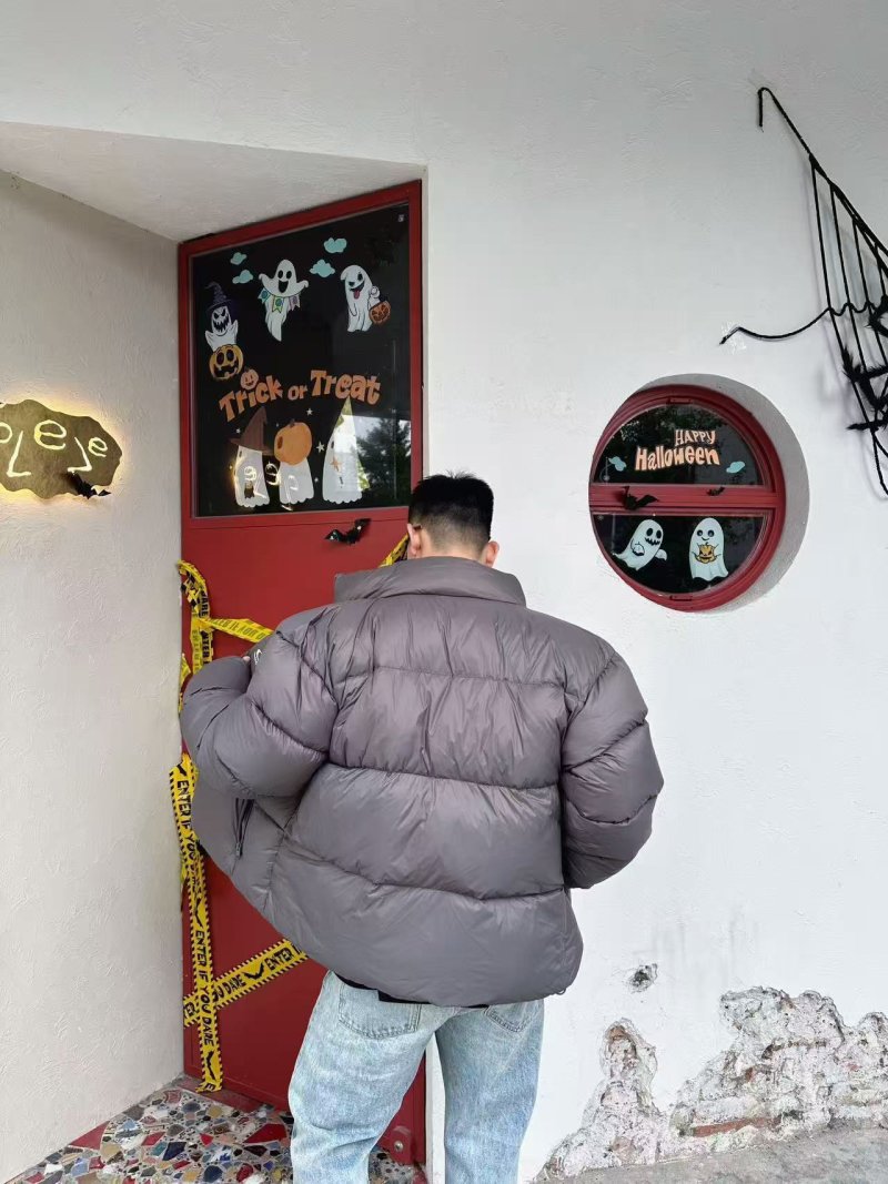 Oakley Grey Puffer Jacket UA Replica view