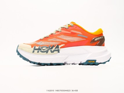 Hoka Speedgoat 5 Neon Yellow Pink Black view 2