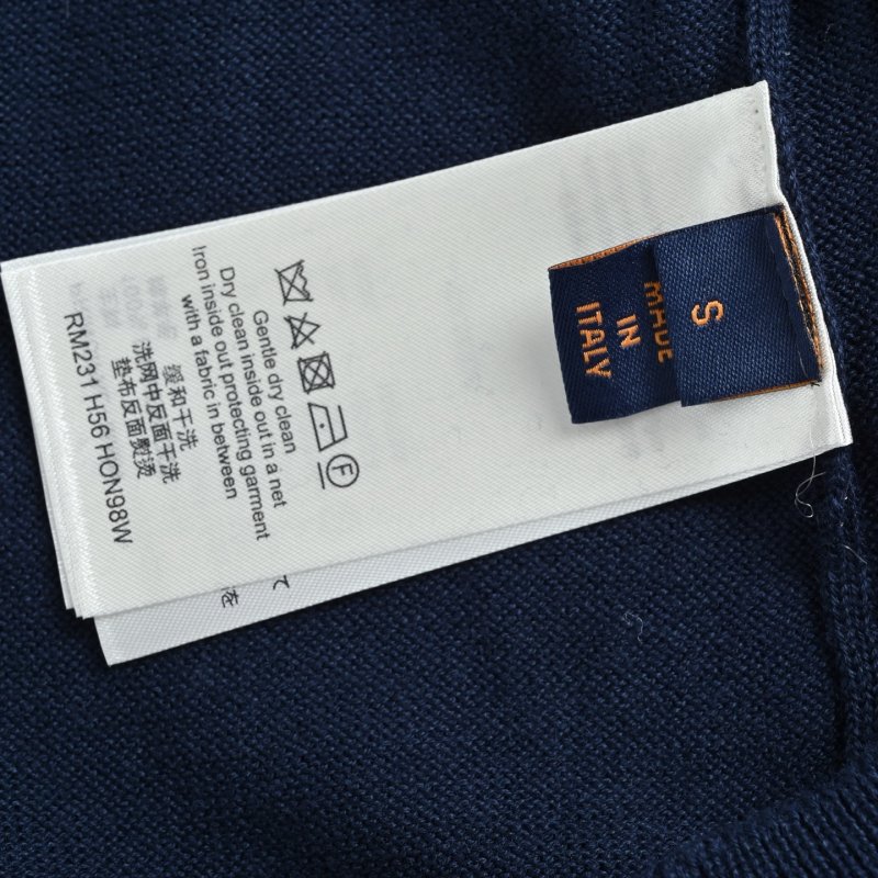 Louis Vuitton 25SS Monogram Jacquard Crewneck Sweater Navy view