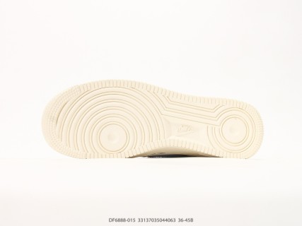 Nike Air Force 1 '07 LV8 Cream Navy Monogram Low view 4