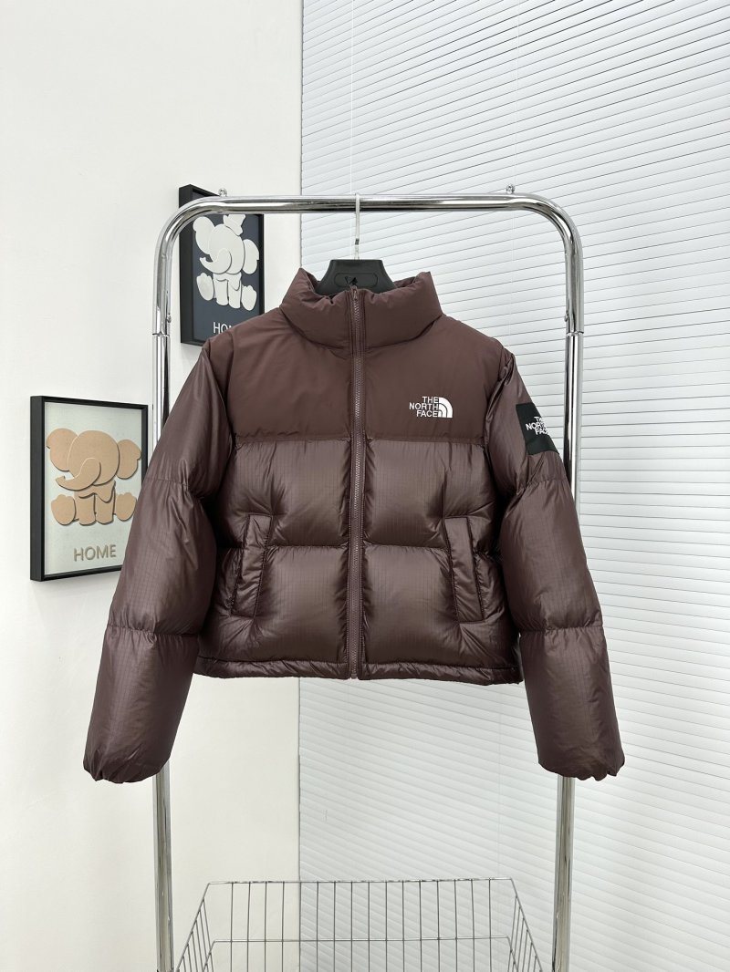 The North Face Nuptse Puffer Jacket Brown UA Replica view