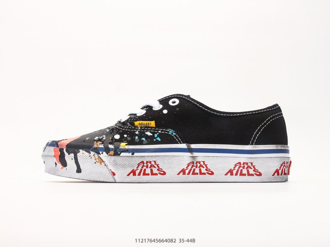 Vans original-style Low Black White Red Vulcanized Sneaker