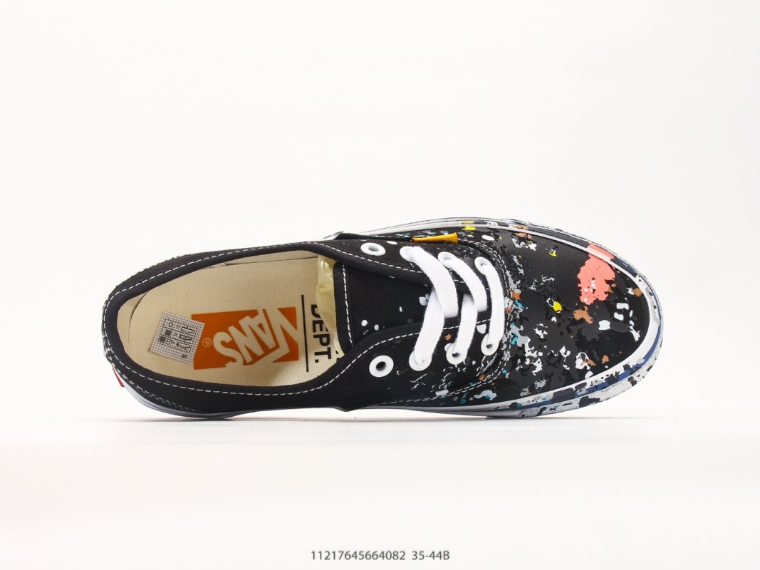 Vans original-style Low Black White Red Vulcanized Sneaker view