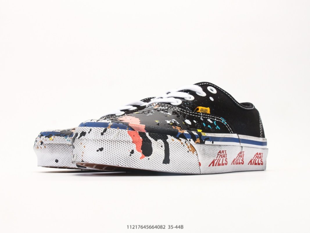 Vans original-style Low Black White Red Vulcanized Sneaker view