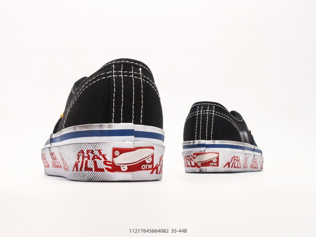 Vans original-style Low Black White Red Vulcanized Sneaker view