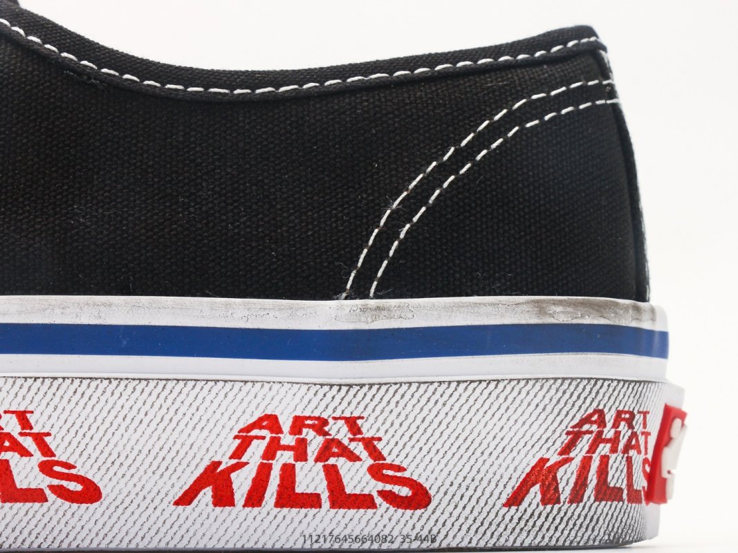 Vans original-style Low Black White Red Vulcanized Sneaker view