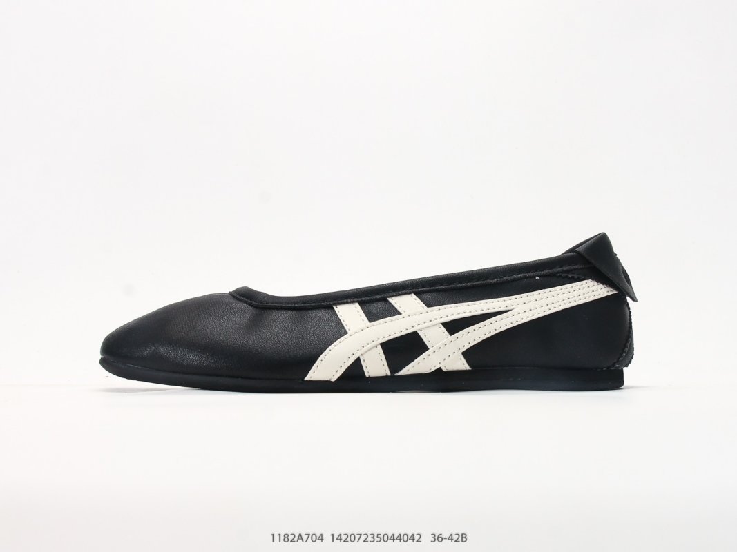 Onitsuka Tiger Gymnarina Ballet Flat Black Cream