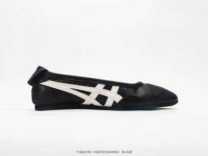 Onitsuka Tiger Gymnarina Ballet Flat Black Cream view 2
