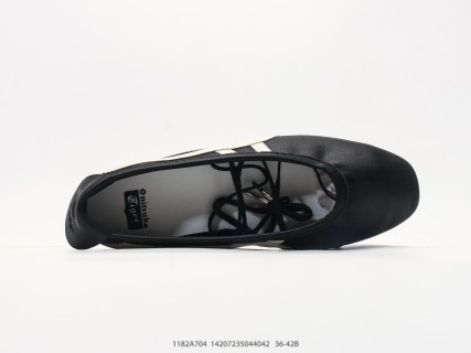 Onitsuka Tiger Gymnarina Ballet Flat Black Cream view 3