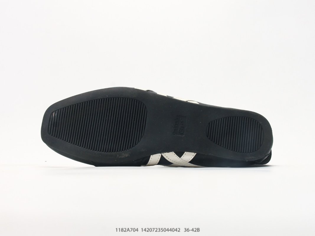 Onitsuka Tiger Gymnarina Ballet Flat Black Cream view