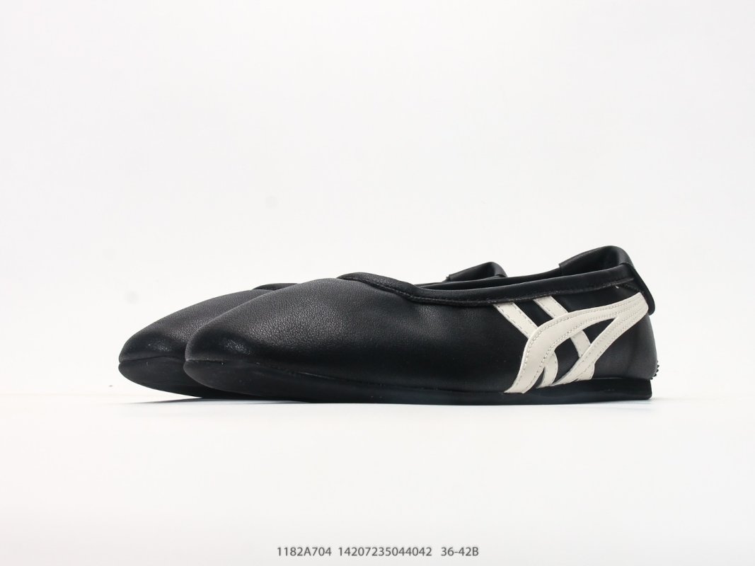 Onitsuka Tiger Gymnarina Ballet Flat Black Cream view