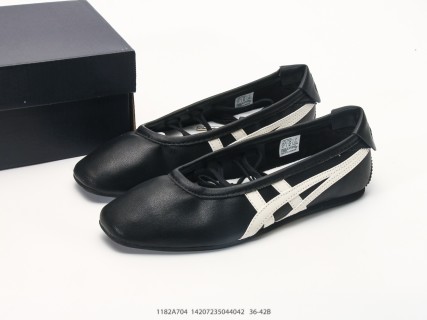 Onitsuka Tiger Gymnarina Ballet Flat Black Cream view 9
