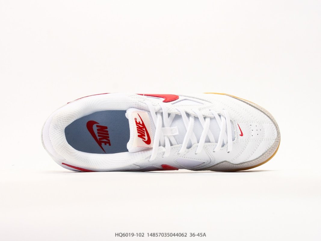 Nike SB Gato Supreme White Red Gum IC Soccer Shoe view