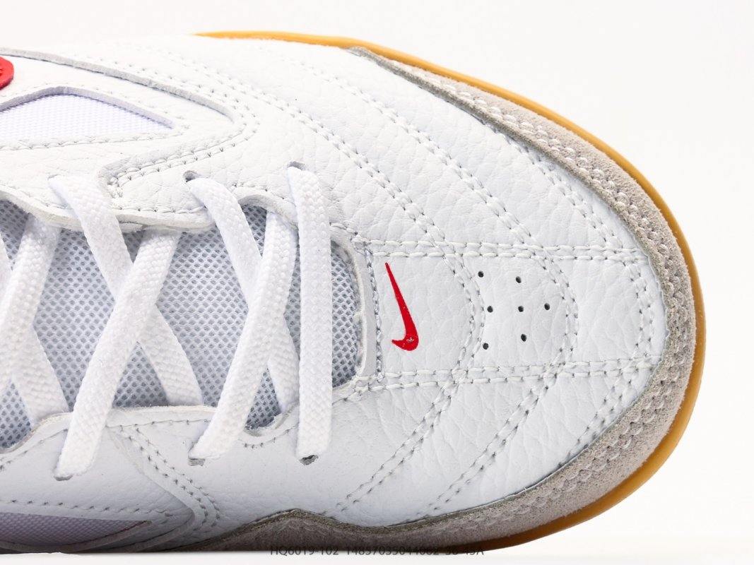 Nike SB Gato Supreme White Red Gum IC Soccer Shoe view