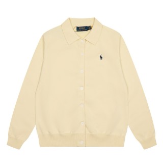Ralph Lauren Cream Pima Cotton Knit Cardigan