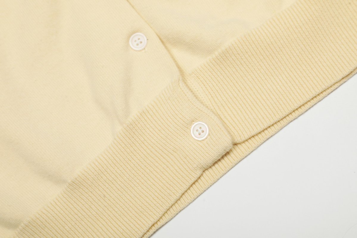 Ralph Lauren Cream Pima Cotton Knit Cardigan view
