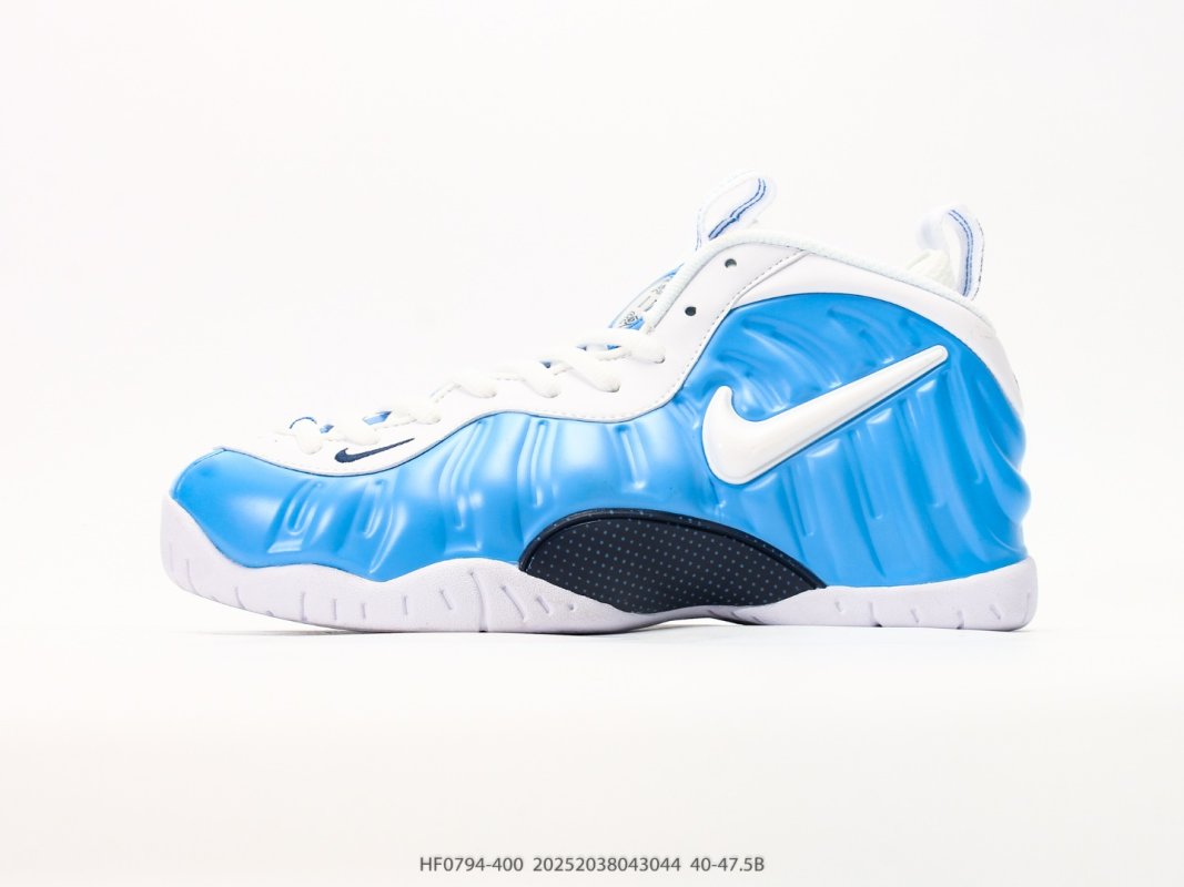 Nike Air Foamposite One Blue White Basketball Shoe