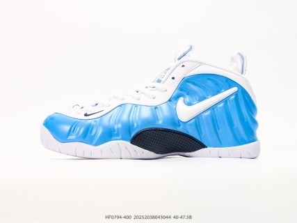 Nike Air Foamposite One Blue White Basketball Shoe