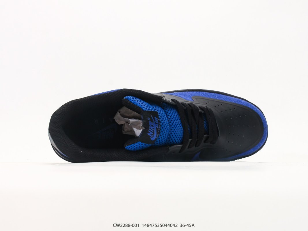 Nike Air Force 1 Low Black Royal Blue UA Replica view